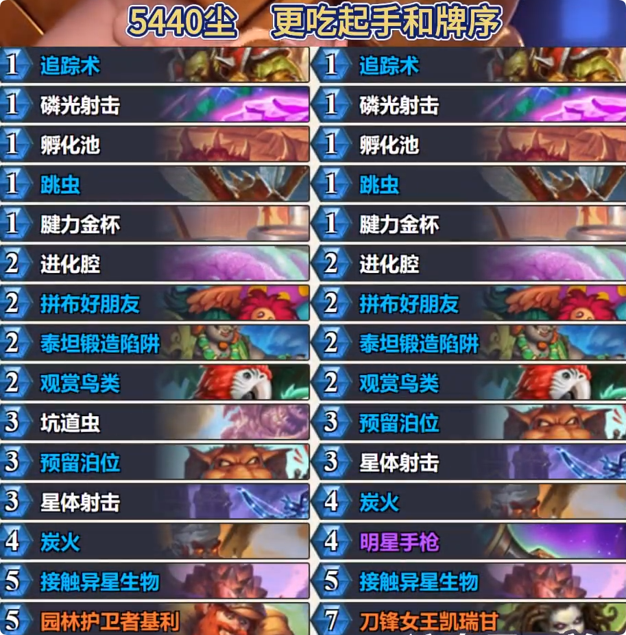 炉石传说标准企鹅污手猎卡组搭配分享
