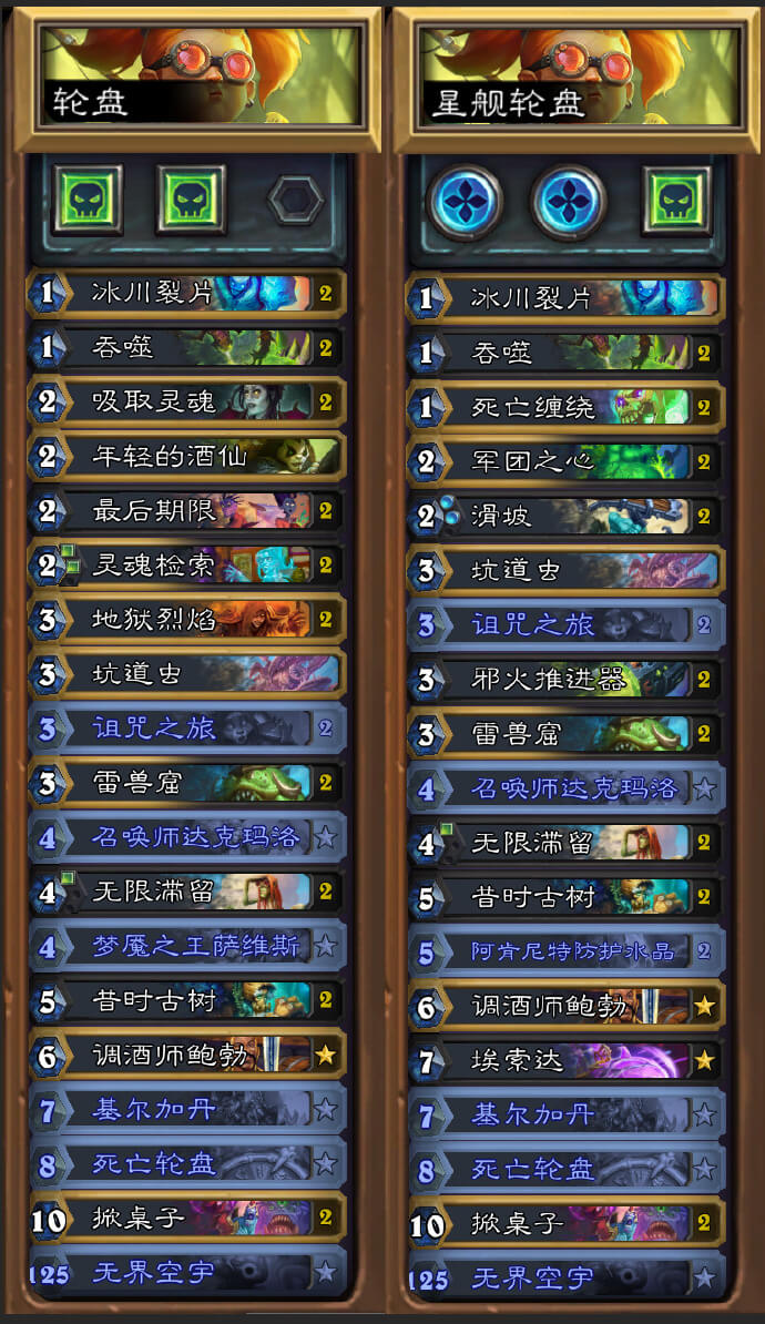 炉石传说轮盘术卡组卡组4月