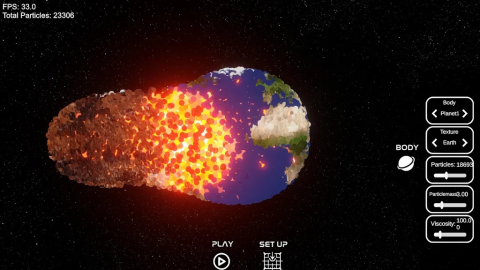 太空碰撞模拟器