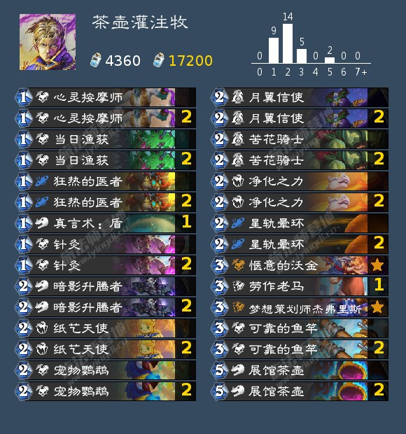 炉石传说茶壶灌注牧卡组代码6月